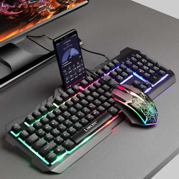 Factory Price Hot Selling PC Computer Gamer Led RGB Gaming Mechanical and mouse for PC Gamer