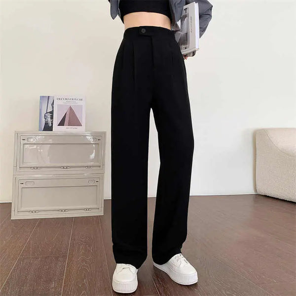 Suit Pants Women's Spring and Autumn 2023 New style High Waist Loose and Slim women's trousers