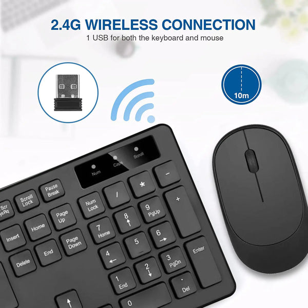 Factory price wireless keyboard and mouse set Desktop home computer laptop office games professional and mouse set