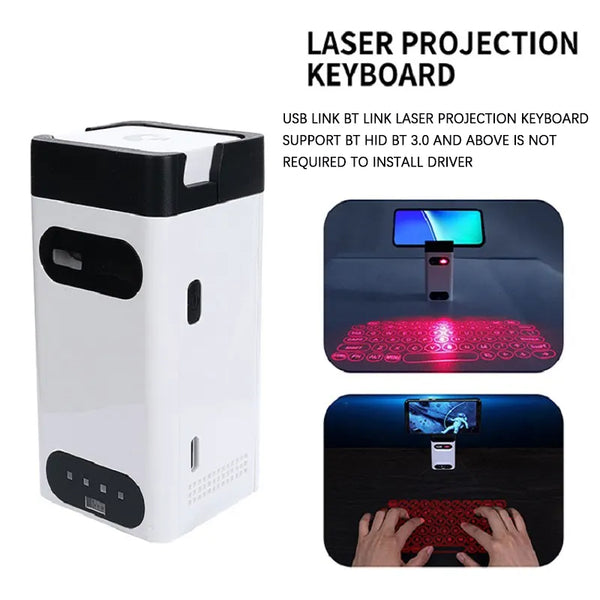 Wireless Blue Tooth Virtual Laser Keyboard Portable Projection and Mouse Laptop Usb Membrane ABS Plastic Mini