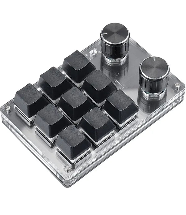 Wired / Wireless USB Custom Mechanical with Knob Volume Button Knob Programming Macro Gaming Hotswap Keypad