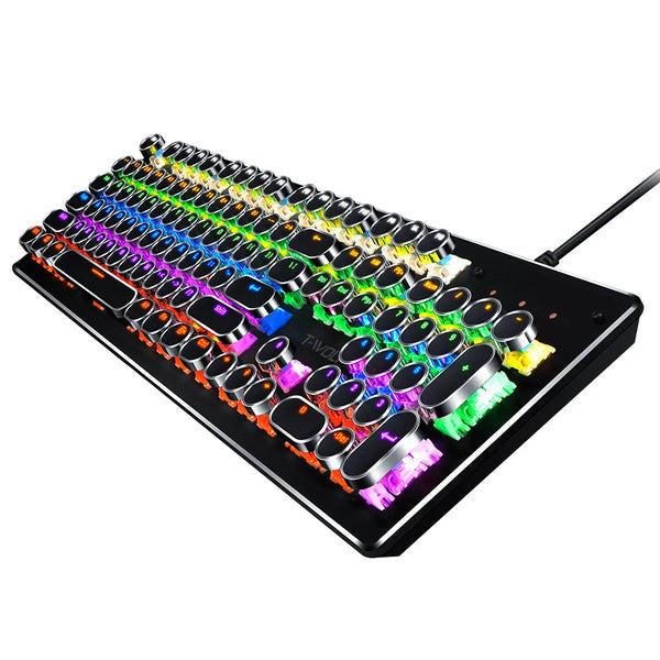 Gaming Keyboard Mouse Mechanical Feeling RGB LED Backlit Gamer USB Wired Computer Game For PC Laptop