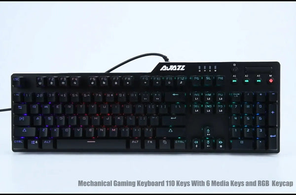 AJAZZ Anti - Ghosting AK35i 104 Keys Backlight Aluminum Gaming Mechanical