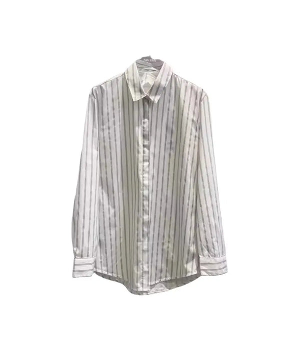 2024 Men's Polo Collar Casual Cotton Striped Long Sleeved Formal XL Size Anti-Wrinkle Anti-Pilling Anti-Shrink Features