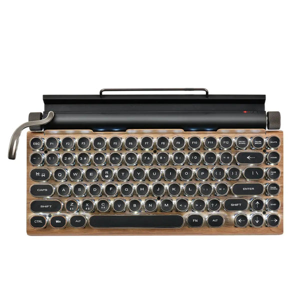 Gaming Wireless Retro Typewriter 83 keys Mechanical Punk Sense Of Luxury Keypad For Phone Tablet Laptop