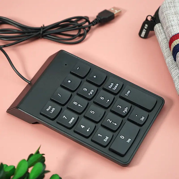 Hot Sale 18 Keys Pico Portable Numeric Keyboard Mini One-Handed Wired