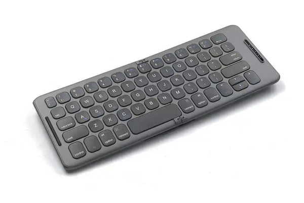 Mute Folding Bluetooth Wireless Keyboard Aluminium Alloy for Mac Win-dows Android