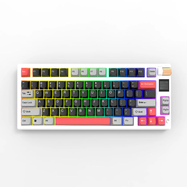 75% Mechanical Keyboard 2.4GHz/Bluetooth/USB-C Wired Gaming