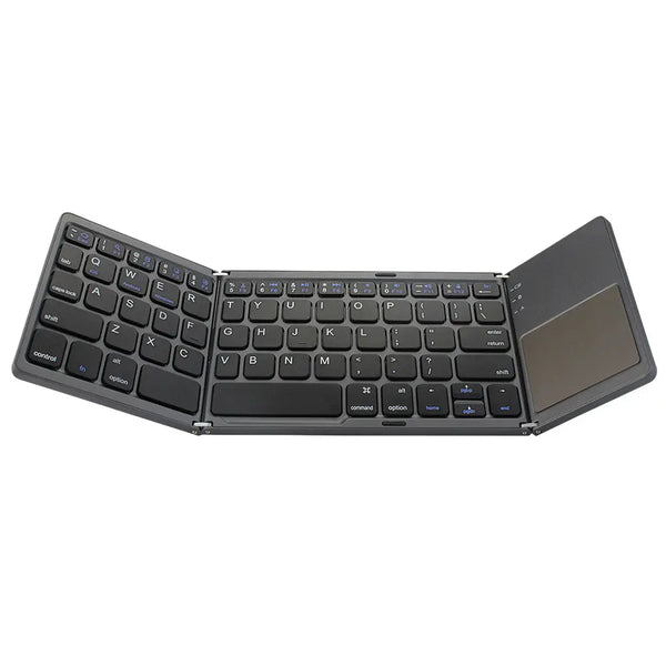 Factory new wireless mini foldable Bluetooth keyboard touchpad supports iOS Android system foldable portable