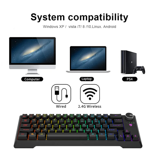 Teclado gamer Wholesale Keyboard Mini New Product Usb Backlight Gaming For Gamer wireless office