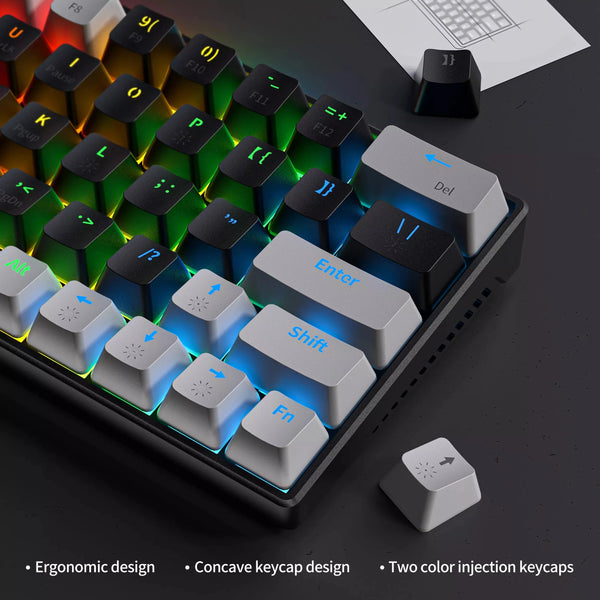 2023 Mechanical Keyboard RGB backlit mechinal hot swappable mechanical gaming for pc computer laptop gaming