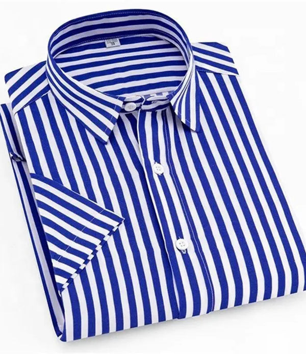 Hot Sales Casual Shirt Men Strip Men Shirt Short Sleeve Casual Men With Button Up