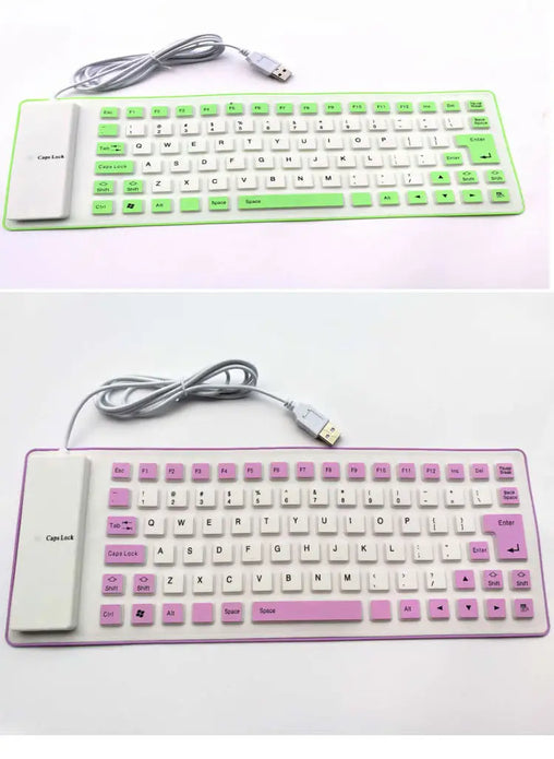 New 88 Keys Portable Waterproof Wired Flexible Soft Silicone USB For PC Wholesale