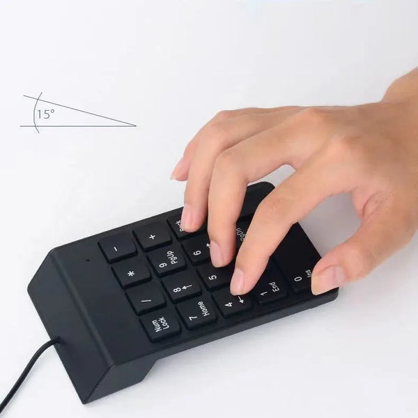 Hot Sale 18 Keys Pico Portable Numeric Keyboard Mini One-Handed Wired