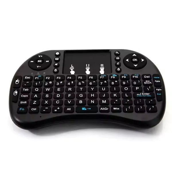 Mini Keyboard Backlit English Russian Spanish Air Mouse 2.4ghz Wireless Touchpad Handheld For Tv Box Android