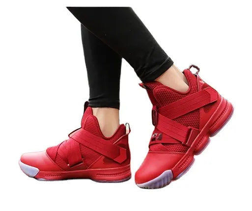 High Quality Luxury Sapatos Red High Top Sport Man Sneakers Basketball Style Casual