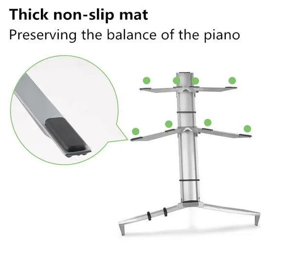 Aluminium keyboard piano professional spider stand music with stand