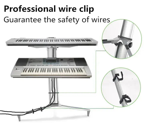 Aluminium keyboard piano professional spider stand music with stand