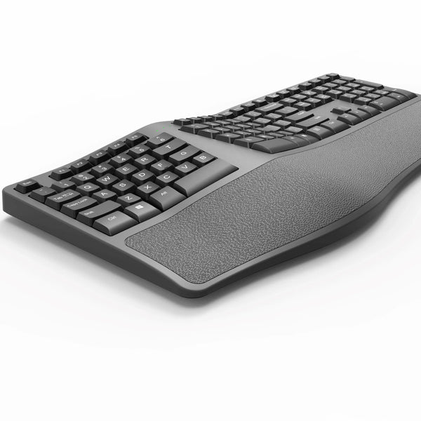 real high quality 2.4g Wireless Ergonomic with Wrist Rest quite Membrane Keys