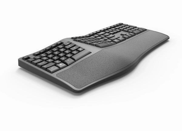 real high quality 2.4g Wireless Ergonomic with Wrist Rest quite Membrane Keys