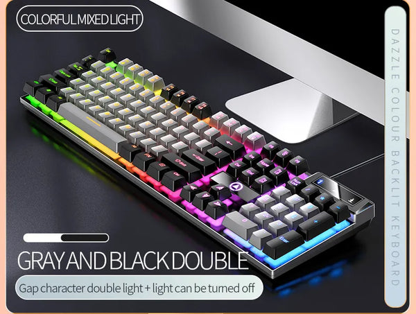 Custom color K500 wired keyboard washable gaming rgb game gamer computer wired