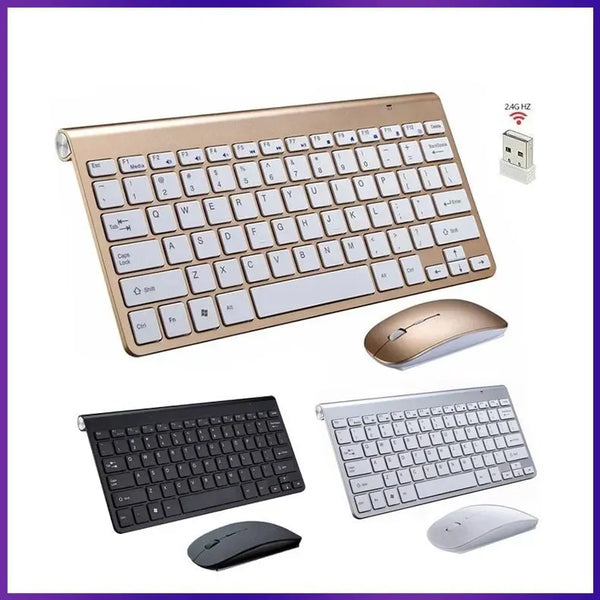 2.4G Wireless keyboard and mouse portable mini mouse combo set for notebook laptop mac desktop PC computer smart TV