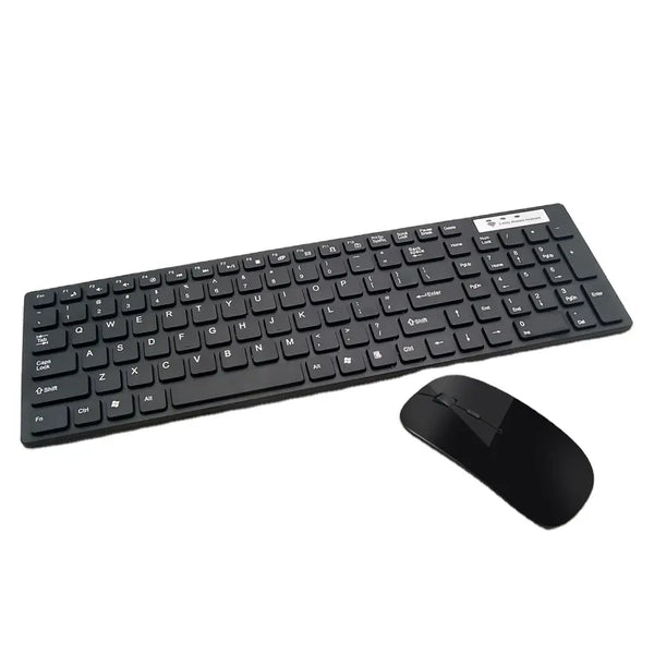 Hot Sell Multimedia 104 Key 2.4G Wireless Keyboard and Mouse Combo Set with Numeric Keypad