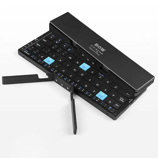 bow wireless mini keyboard with phone support best selling wireless blue-tooth mini foldable portable support all phone