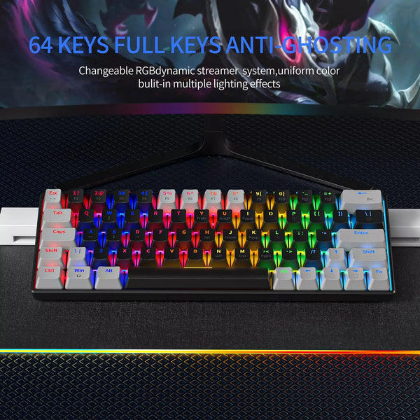 2023 Mechanical Keyboard RGB backlit mechinal hot swappable mechanical gaming for pc computer laptop gaming