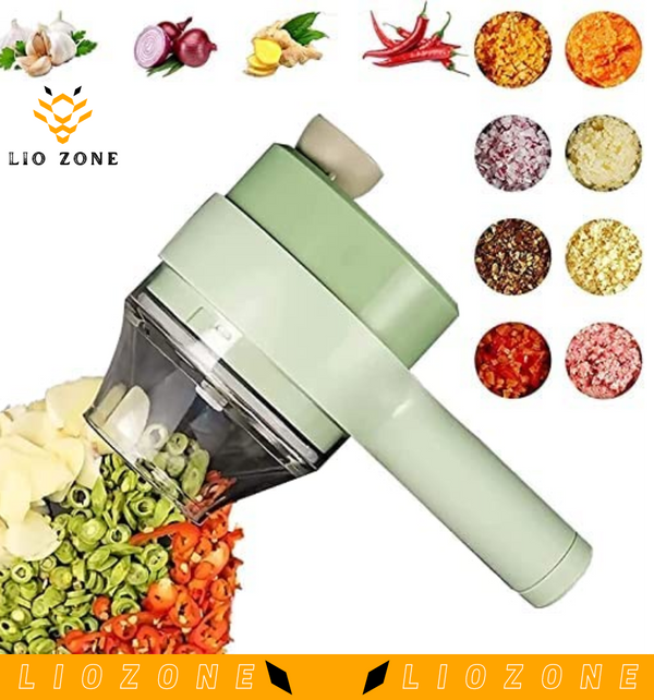 Wireless Handy Electric Vegetable Chopper- 4 in 1