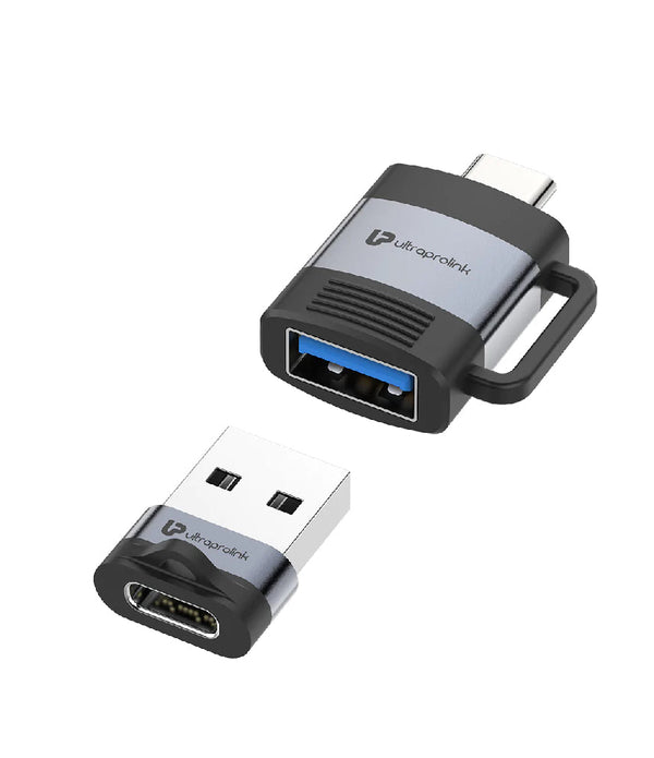 Ultraprolink C-Adapt Duo USB Type C USB-A Male-Female OTG Adapters