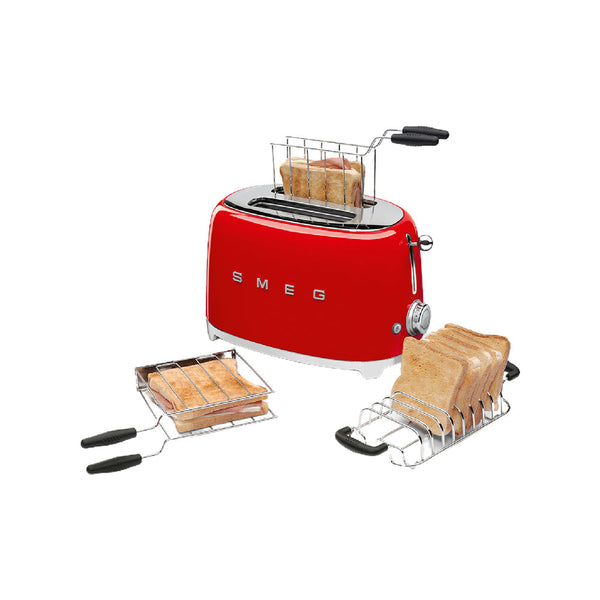 Smeg Retro Stainless Steel Pop up 2 Slice Toaster