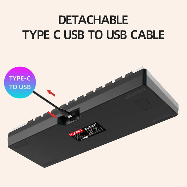 Hot selling portable 61 key gaming keyboard 60% Gamer RGB backlit wired mechanical feel customization