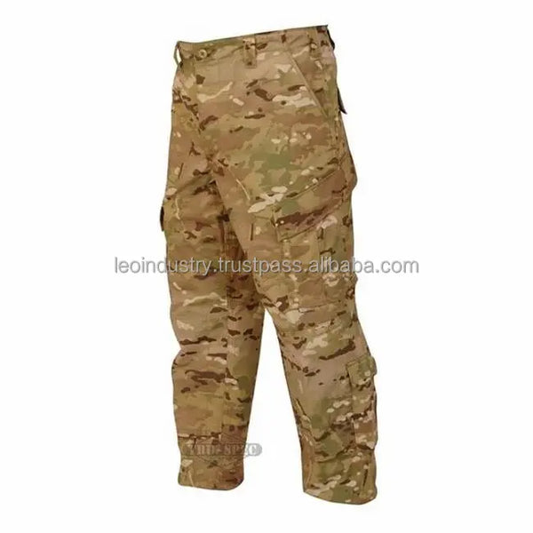 Tactical Combat Uniform Suit Cargo Pants Tactical Mens Cargo Stretch Trousers