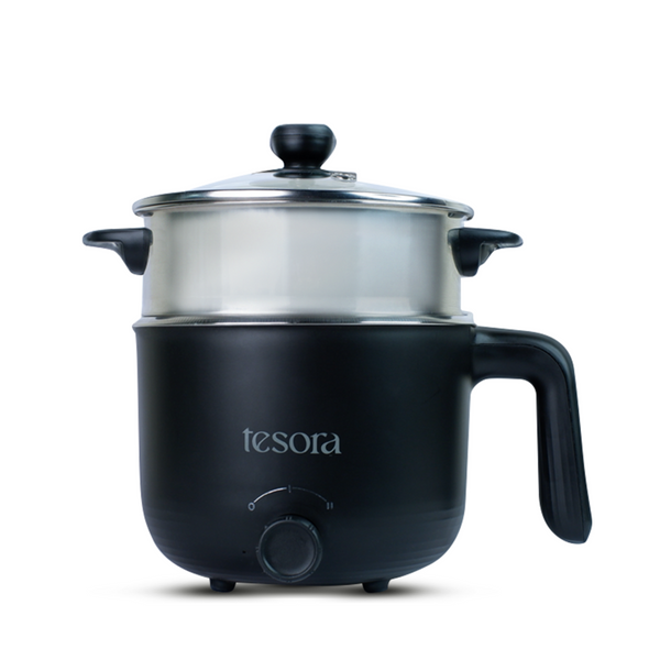 Tesora Portable Multicook Electric Kettle With Steamer