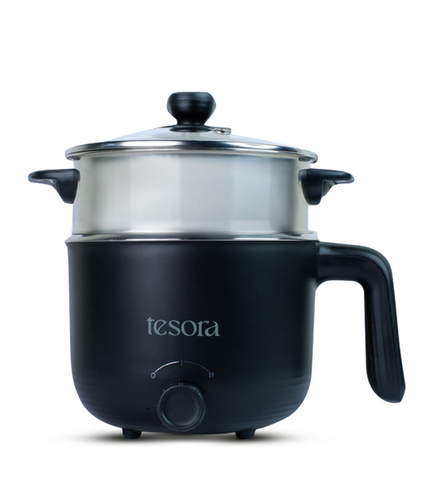 Tesora Portable Multicook Electric Kettle With Steamer