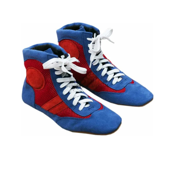 Custom Logo Sambo Shoes Leather Martial Arts Footwear Sambo Wrestling