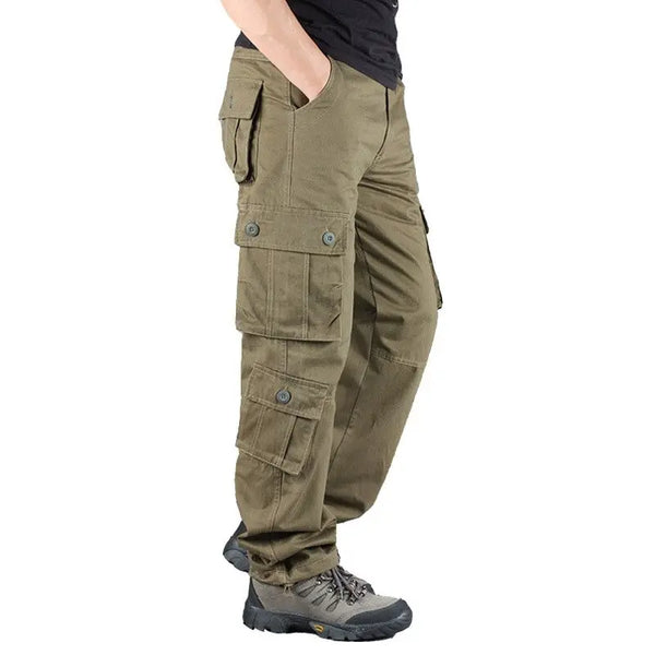 Men Cargo Pant New Arrival Mens Cargo Pants Casual Multi Pockets Terry Loose Straight slacks Long Trouser