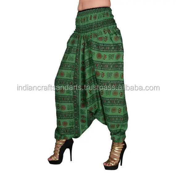 Indian Bohemian Harem pants. Cotton Baggy trousers Yoga Trousers Thai Dye , Women girls , Boho Hippie