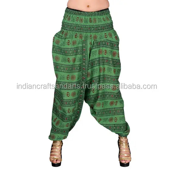 Indian Bohemian Harem pants. Cotton Baggy trousers Yoga Trousers Thai Dye , Women girls , Boho Hippie