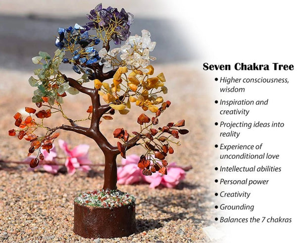 7 Chakra Crystal Gemstone Money Tree