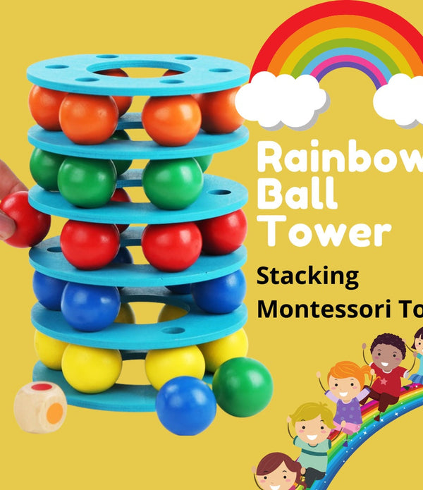 🌈 Plastic Balancing ball tower game  ⚾