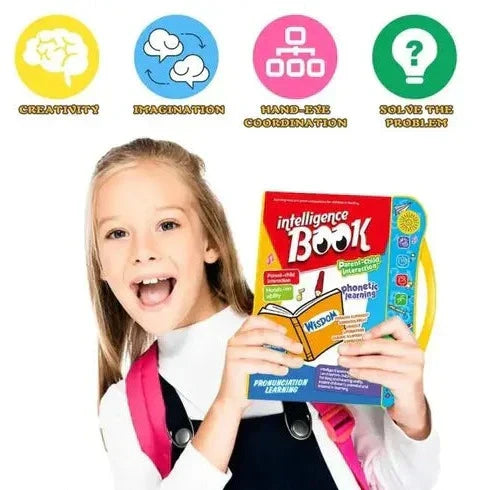 📕Intelligence Book ||  Musical Educational Phonetic Learning Book 3 + Year Kids