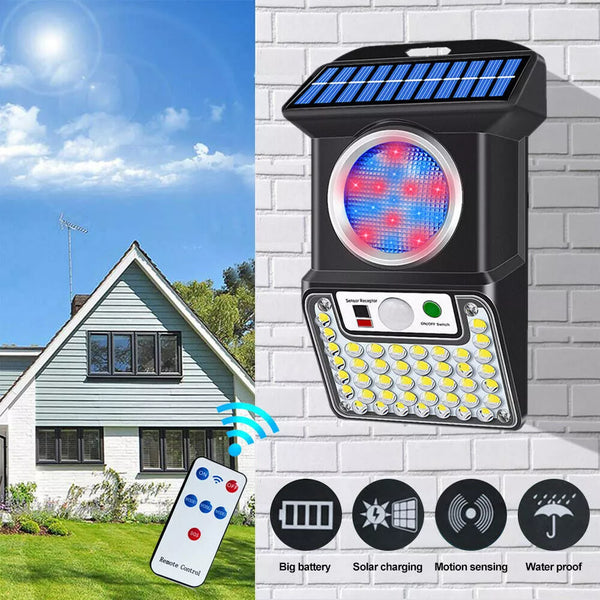 Wireless Solar Alarm LED Light Solar Strobe Light