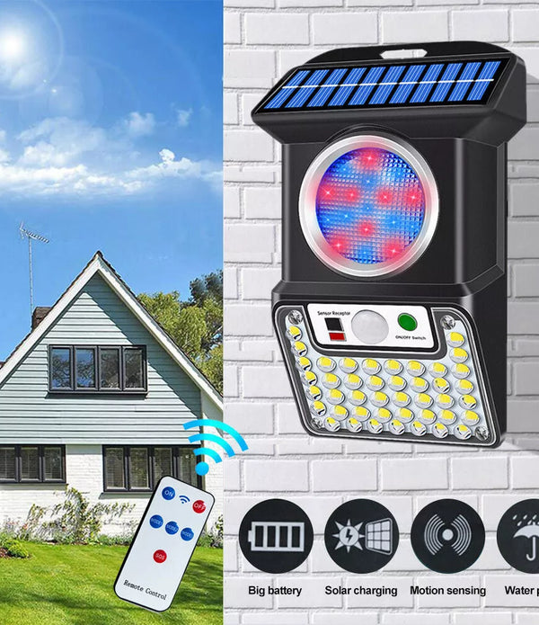 Wireless Solar Alarm LED Light Solar Strobe Light