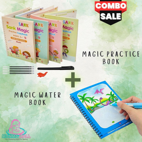 ✨Magic Practice Copybook📚With FREE Magic Water Book😯 (Buy 1 book get 4 Book FREE)💯